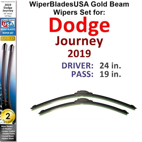 Always replace both windshield <b>wiper</b> <b>blades</b>, even if only one side is streaking - the. . Dodge journey wiper blade size